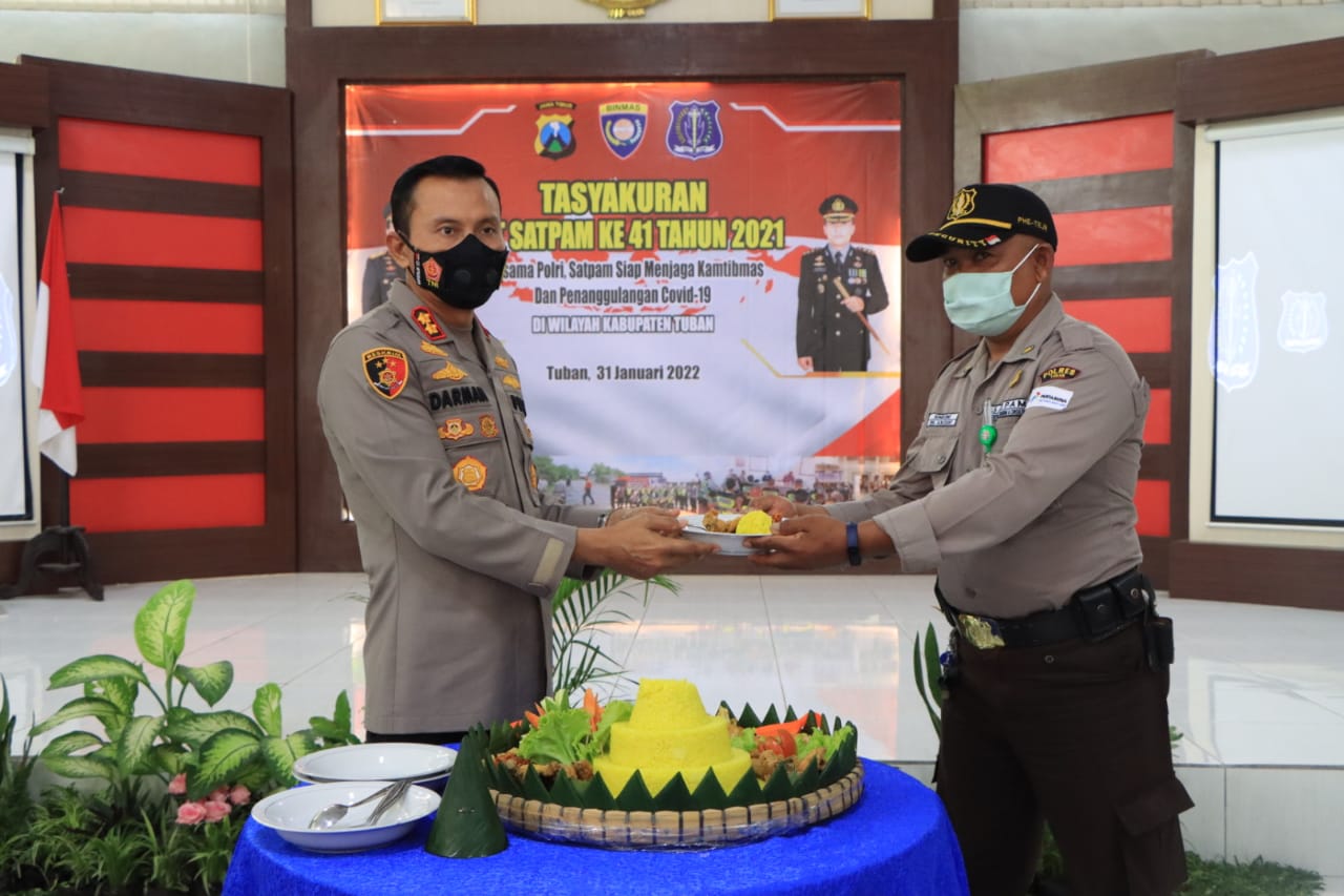 Hadiri Tasyakuran HUT Satpam ke 41, Ini Harapan Kapolres Tuban